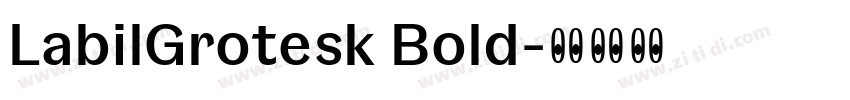 LabilGrotesk Bold字体转换